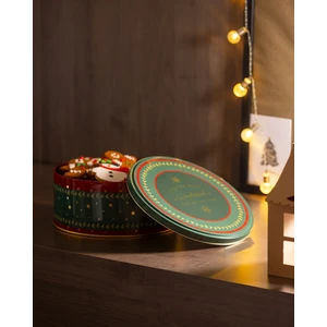 Madame Coco Linda Yuvarlak Metal Kutu - Büyük Boy - Yeşil