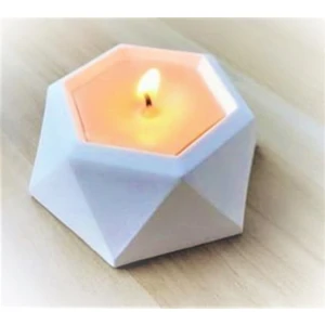 Minyatür Altıgen Saksı Silikon Kalıp K-524 Mum Kokulu Taş Sabun Alçı Polyester Reçineye Uygun