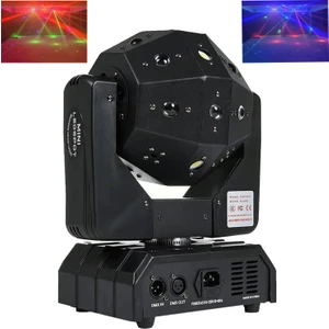 WASH-400 Hareketli Lazer Strobe Disko Robot Işık 16X3W Sahne Disko Topu DMX512