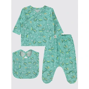 Civil Baby Erkek Bebek Zıbın Takımları 0-1 Ay Mint