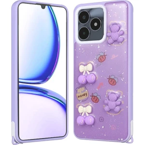 Realme C53 Kılıf Figürlü ve Ince Simli Şık Mellila Premium Kapak