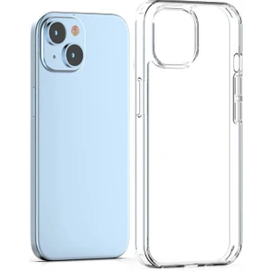 Apple iPhone 15 Kılıf Tam Koruma Sağlayan Sert Avila Premium Şeffaf Tank Kapak