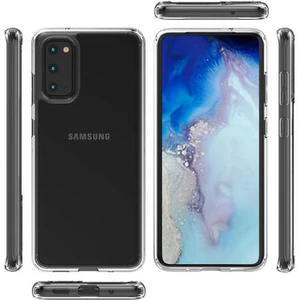 Samsung Galaxy S20 Kılıf Tam Koruma Sağlayan Sert Avila Premium Şeffaf Tank Kapak
