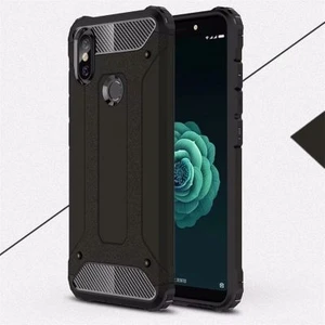 Xiaomi Mi A2 Lite Kılıf Darbelere Dayanıklı Çift Katmanlı Alvika Premium Sert Silikon Kapak