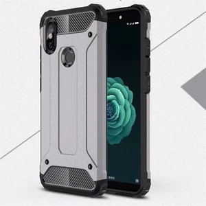Xiaomi Mi A2 Lite Kılıf Darbelere Dayanıklı Çift Katmanlı Alvika Premium Sert Silikon Kapak
