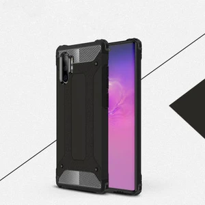 Galaxy Note 10 Plus Kılıf Darbelere Dayanıklı Çift Katmanlı Alvika Premium Sert Silikon Kapak