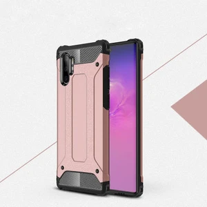 Galaxy Note 10 Plus Kılıf Darbelere Dayanıklı Çift Katmanlı Alvika Premium Sert Silikon Kapak