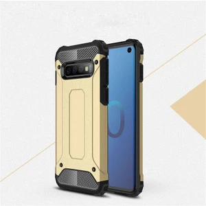 Galaxy S10 Plus Kılıf Darbelere Dayanıklı Çift Katmanlı Alvika Premium Sert Silikon Kapak