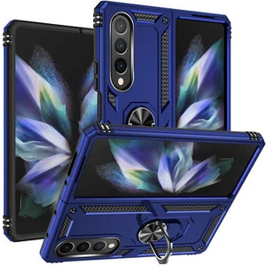Samsung Galaxy Z Fold 4 Kılıf Tam Koruma Çift Katmanlı Ibiza Sert Silikon Kapak