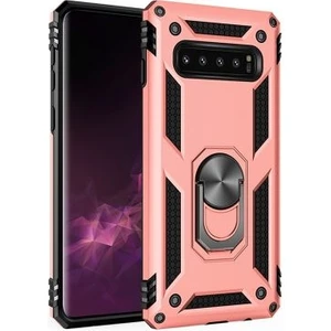 Samsung Galaxy S10 Plus Kılıf Tam Koruma Çift Katmanlı Ibiza Sert Silikon Kapak