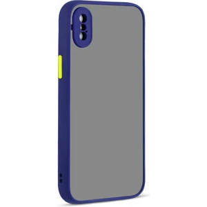 iPhone Xs Kılıf Sade Mat Görünümlü Vulcan Silikon Kapak