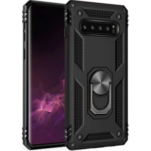 Samsung Galaxy S10 Plus Kılıf Tam Koruma Çift Katmanlı Ibiza Sert Silikon Kapak