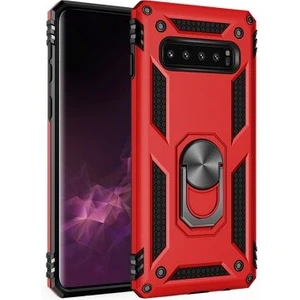 Samsung Galaxy S10 Plus Kılıf Tam Koruma Çift Katmanlı Ibiza Sert Silikon Kapak