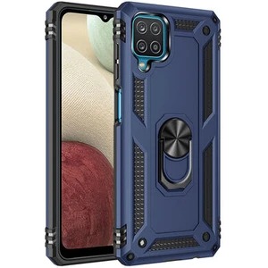 Samsung Galaxy A12 Kılıf Tam Koruma Çift Katmanlı Ibiza Sert Silikon Kapak