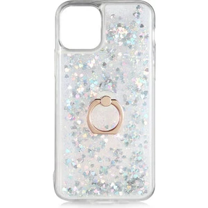 Apple iPhone 11 Kılıf Yüzüklü ve Sıvılı Şık Diana Premium Silikon Kapak