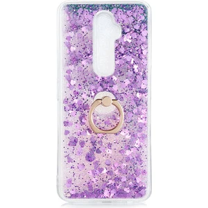 Oppo Reno 2z Kılıf Yüzüklü ve Sıvılı Şık Diana Premium Silikon Kapak