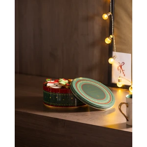 Linda Yuvarlak Metal Kutu - Orta Boy - Yeşil