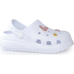 Sonımıx EZ129.01 Zenne Yüksek Crocs - Beyaz - 39