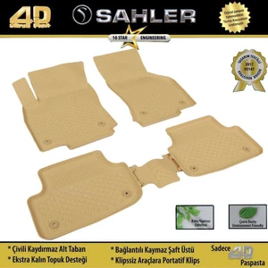 Bmw 5 Seri  F10 2010-2016  4.5D Havuzlu  Paspas Bej