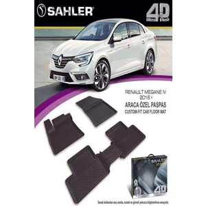 Renault Megane 4 Sedan 2016-2025 Uyumlu 4.5D Premium Havuzlu Oto Paspas- Megane 4