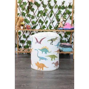 Prendi Home Dinozorlar Baskılı Fileli Havlu Çamaşır Havlu Kirli Sepeti 37 x 40