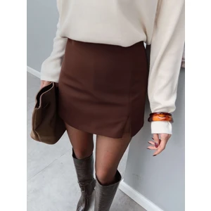 Yırtmaç Detay Mini Şort Etek