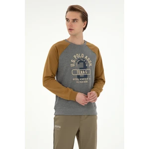 U.S. Polo Assn. Erkek Antrasit Melanj Sweatshirt 50270753-VR081