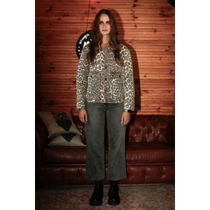 Gri Beli Lastikli Yazlık Yüksek Bel Kadın Culotte Jean Pantolon