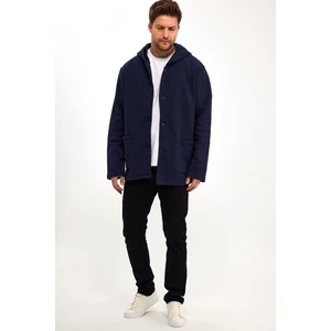 Alexander Gardi Alexandergardı Kapüşonlu Içi Şardonlu Oversize Hırka (E23-607 03)