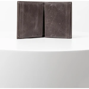 Hakiki Deri Crazy Gri Kibar Erkek Cüzdan