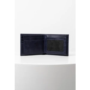 Mare Hakiki Deri Crazy Lacivert Kullanışlı Bol Kart Hazneli Erkek Cüzdan