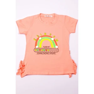 Kız Çocuk Tshirt Gökkuşağı Baskılı A2