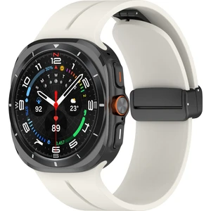 Samsung Galaxy Watch 7 Ultra 47MM Uyumlu Manyetik Mıknatıslı Band Silikon Kordon Kayış
