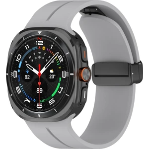 Samsung Galaxy Watch 7 Ultra 47MM Uyumlu Manyetik Mıknatıslı Band Silikon Kordon Kayış