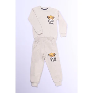 Erkek Çocuk Eşofman Takımı Sırt Kaplan Baskı Detaylı B51