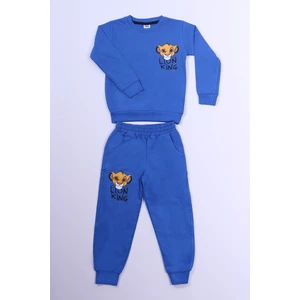 Erkek Çocuk Eşofman Takımı Sırt Kaplan Baskı Detaylı B51