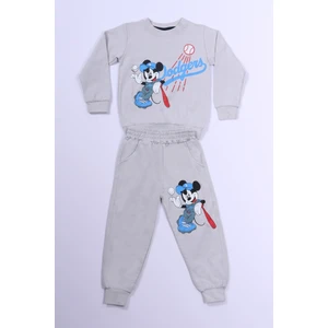 Erkek Çocuk Eşofman Takımı Mickey Mouse Baskılı B52