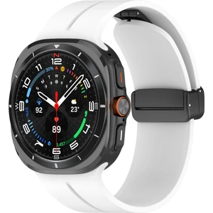 Samsung Galaxy Watch 7 Ultra 47MM Uyumlu Manyetik Mıknatıslı Band Silikon Kordon Kayış
