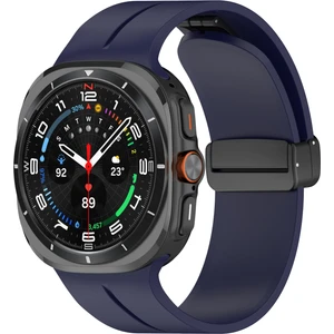 Samsung Galaxy Watch 7 Ultra 47MM Uyumlu Manyetik Mıknatıslı Band Silikon Kordon Kayış