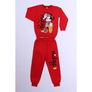 Erkek Çocuk Eşofman Takımı Mickey Mouse Baskılı B54