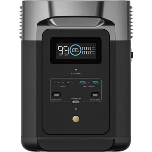 Delta 2 Taşınabilir Güç Kaynağı - 1024Wh Kapasite, 4x1800W (X-Boost 2400W) Çıkış Gücü, Ev, Karavan, Tekne ve Dış Mekan Kullanımı İçin LiFePO4 Bataryalı Solar Jeneratör