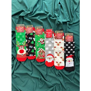 Krc & Global Tekstil Yılbaşı - Noel - Christmas Temalı  Çorapları 6'lı