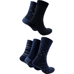 Erkek Geri Dönüştürülmüş Pamuklu Çorap, 5'li Paket (Beden 41-46)