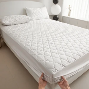 Kapitone Fitted Full Kenar Su Sıvı Geçirmez Yatak Koruyucu Alez Çarşaf (Yurt Dışından)