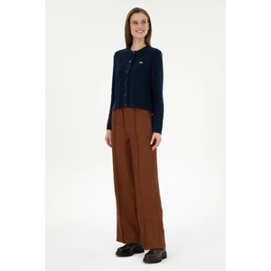 U.S. Polo Assn. Kadın Kahverengi Pantolon (Kanvas-Chino) 50290500-Vr029
