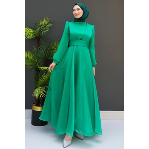 Giza Store Sultan Prenses Elbise Yeşil