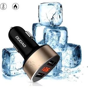 - R1S 20W Çakmaklık Süper Hızlı Araç Şarj Cihazı USB Çıkış Aynı Anda 2 Cihazı Şarj Eder 3.4A