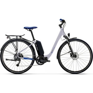 E-Tıme Easy 28" 9-V Hd Mat Gümüş-Siyah-Koyu Mavi 45CM Elektrikli Şehir Bisikleti