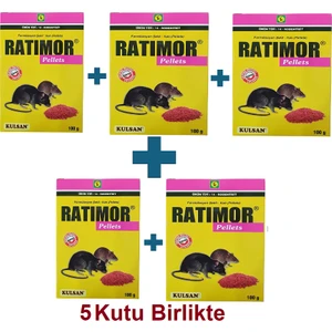 Cegel Ziraat Ratimor Pellet 100 gr x 5 Kutu Etkili Fare İçin