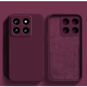 M.TK Moveteck Xiaomi Mi 14T Kılıf Lansman Kamera Korumalı İçi Kadife Yumuşak Renkli Silikon Kapak Mat Hisli Liquid Sıvı Silikon